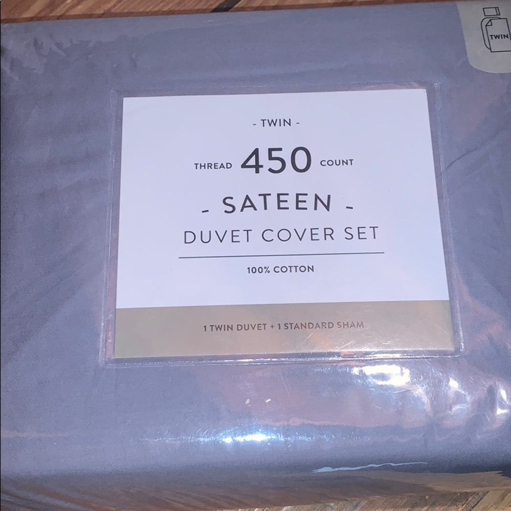 SATEEN DUVET COVER SET SIZE TWIN